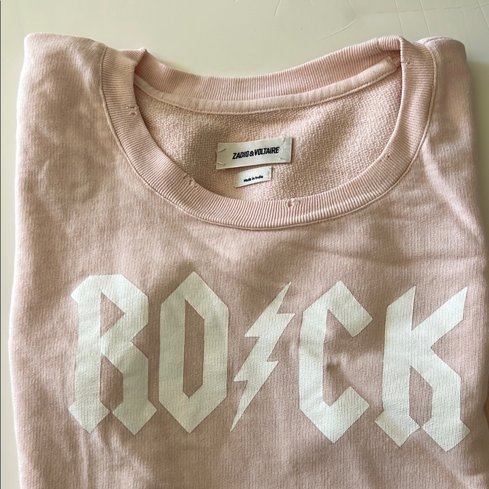 Zadig & Voltaire Pink 'Rock' Sweatshirt